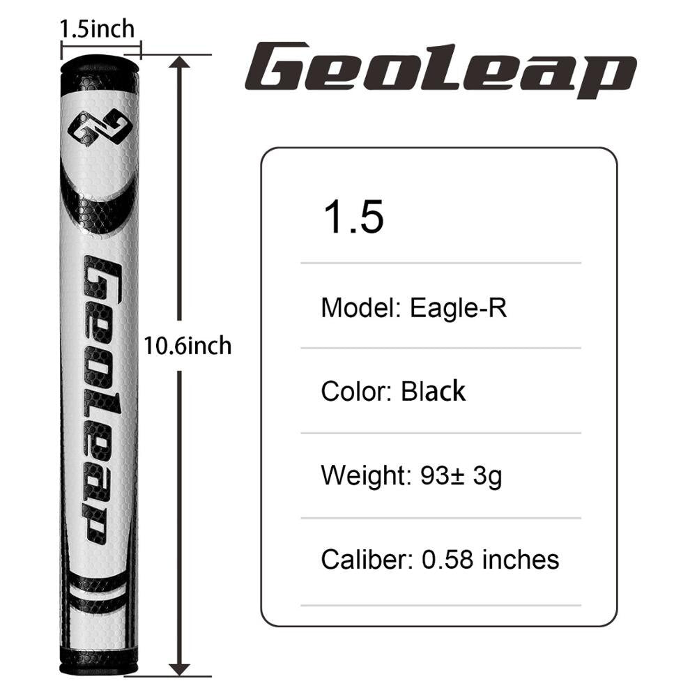 Geoleap Round Putter Golf Grips PU Material Soft Feeling 3.0, 5.0 Two Sizes and Four Colors to Choose