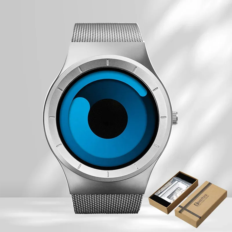 Creative Quartz Watches Men Top FASHION Brand Casual Stainless Steel Mesh Band Unisex Watch Clock Male Female Gentleman