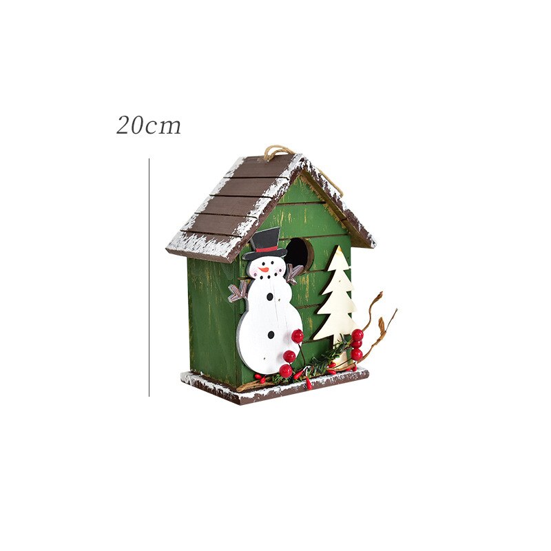 Christmas Decor Floor Letterbox Postbox Home Outdoor Wood Christmas Party Decora
