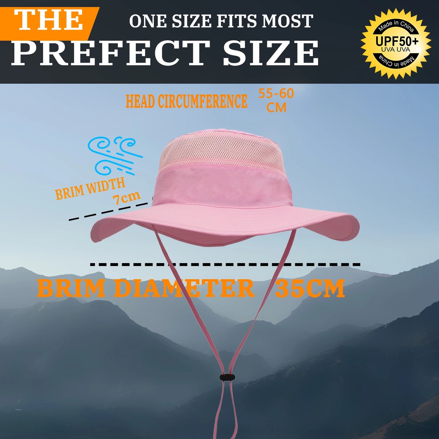 Hats for Bucket Hat Women Men's Fisherman Sunscreen Sun Hat Panama Hat Fishing Breathable Net Quick-Drying Big Hat Hiking Hat