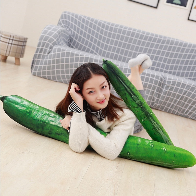 50/70/110cm Huge Creative Simulation Cucumber Plush Toy Soft Stuffed Cute Fruits Pillow Funny Kids Children Birthday Doll