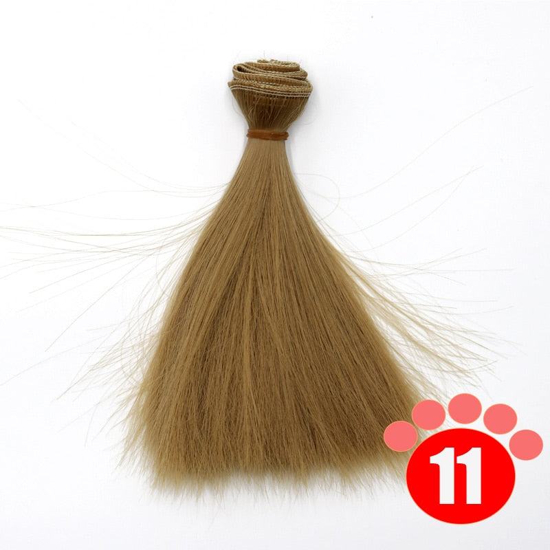 Msiredoll Bjd Wig 15*100CM or 20*100CM or 25*100CM Doll Hair for 1/3 1/4 1/6 Straight Hair Doll Hair Bjd Wig Diy