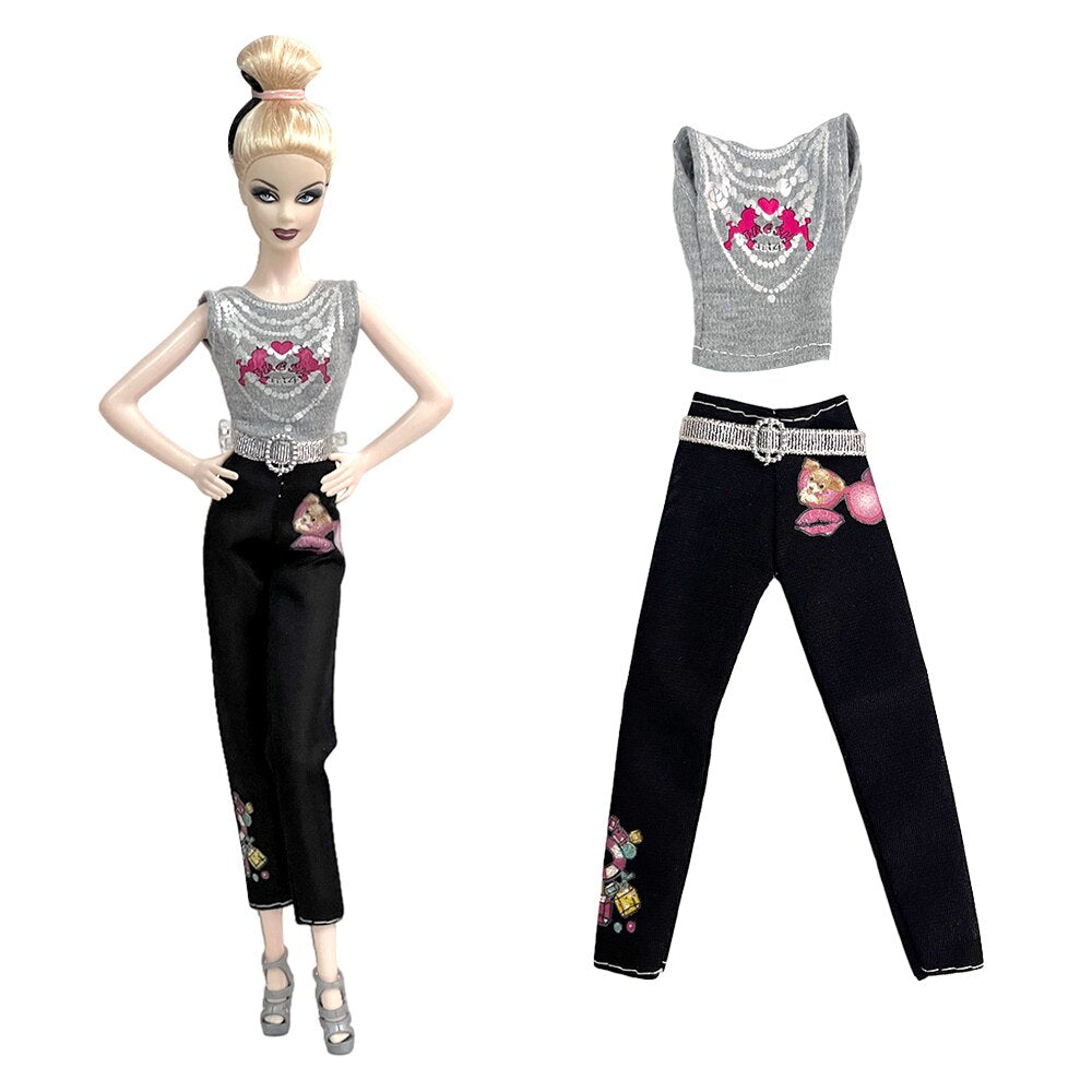 NK 1x Doll Ballet Dress for Barbie Doll Fashion Party Skirt Dollhouse Dancing Clothes for 1/6 BJD FR Doll Accessories Toys JJ