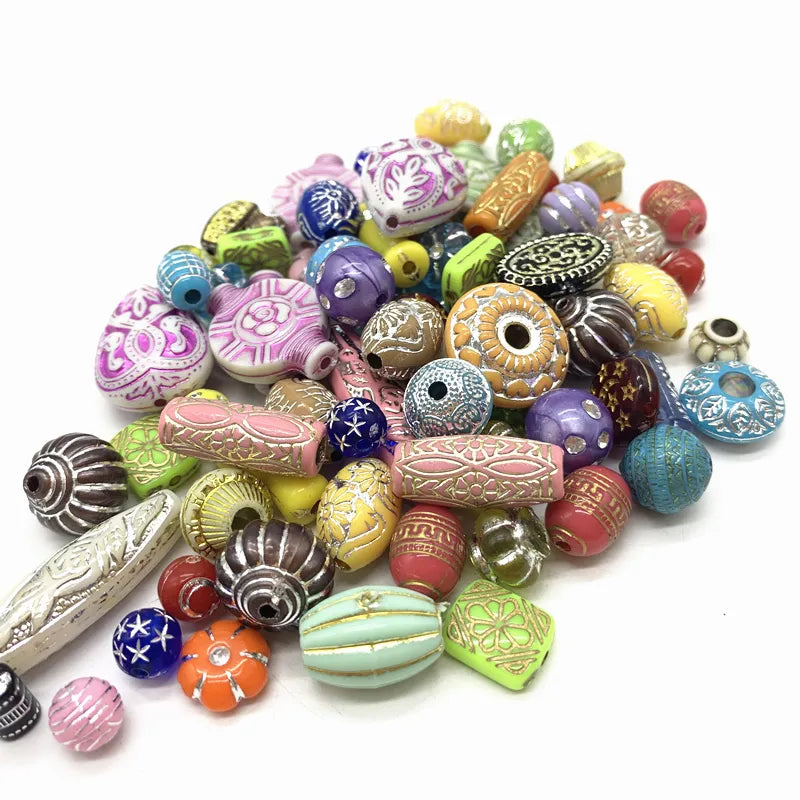 New 20g Acrylic Beads Mixing Beads Style for DIY Handmade Bracelet Jewelry Making Accessories