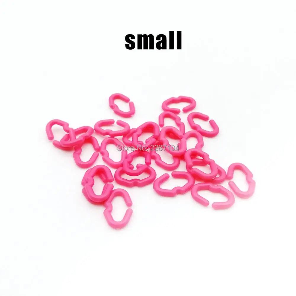 50pcs S M L Size Chicken Beak Clasp Cock Fasan Mouth Snap Ring Replace Peepers Eye Glasses Blinders Spectacles Anti-Pecking Feed