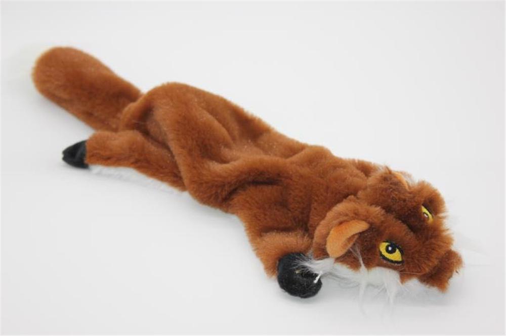 2023 New Cute Plush Toys Squeak Pet Wolf Rabbit Animal Plush Toy Dog Chew Squeaky Whistling Involved Squirrel Dog Toys