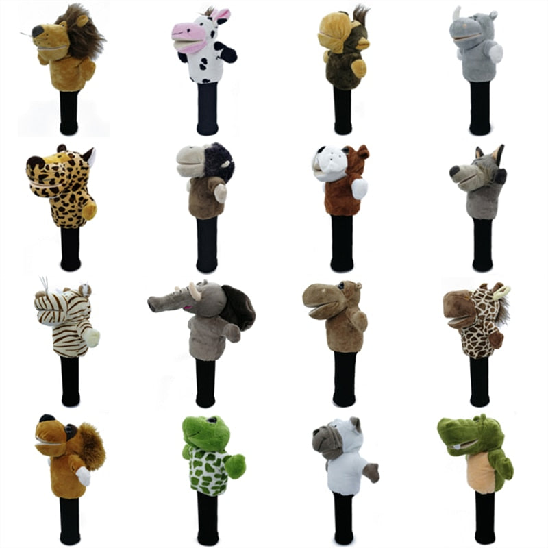 All Kinds of Animals Golf Head Covers Fit Up to Fairway Woods Men Lady Golf Club Cover Mascot Novelty Cute