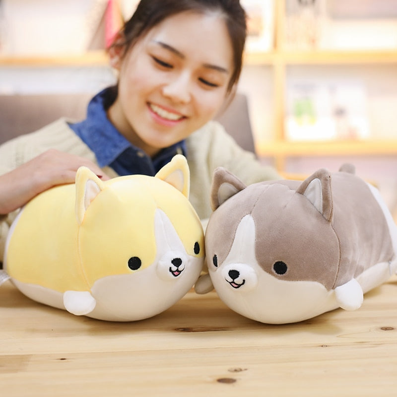 30/45/60cm Cute Corgi Dog Plush Toy Stuffed Soft Animal Cartoon Pillow Lovely Christmas for Kids Kawaii Valentine Present