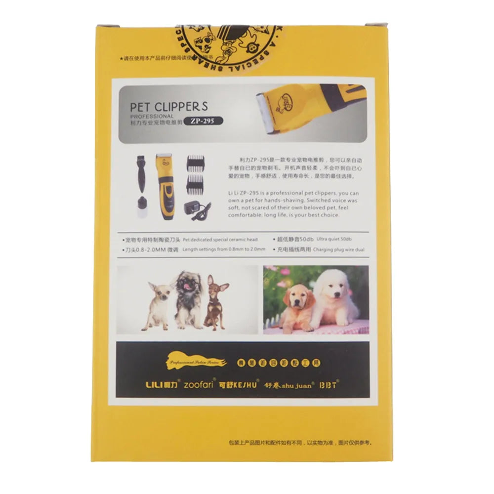 Lili ZP295 35W Electric Scissors Professional Pet Hair Trimmer Animals Grooming Clippers Dog Hair Trimmer Cutters 110-240v AC