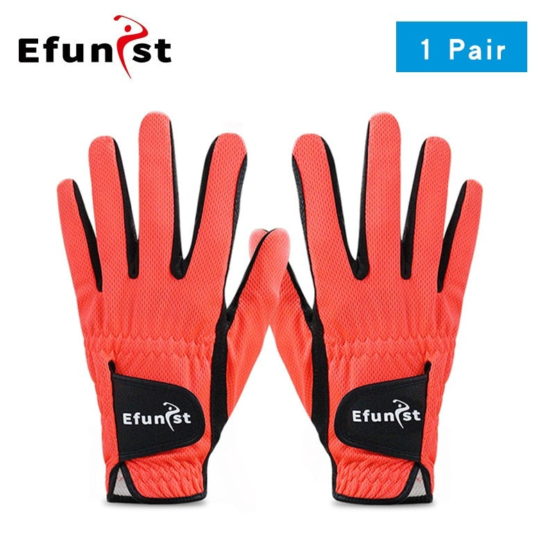 Pack 1 Pcs/Pair Efunist Golf Glove Men Left Hand Breathable Green 3D Performance Mesh Non-Slip Micro Fiber Golf Gloves Mens Man