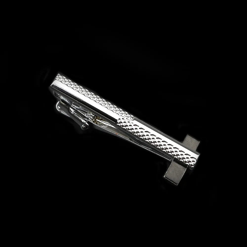 Men's Metal Tie Clip Bright Chrome Stainless Steel Jewelry Necktie Clips Pin Clasp Clamp Wedding Charm Creative