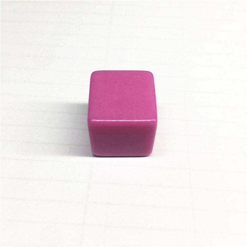 10pcs 16MM Blank Ktv Dice Paintless Plain Engravable DIY Poker Gambling Dice Chess Board Game Teaching Dice 11 Colors