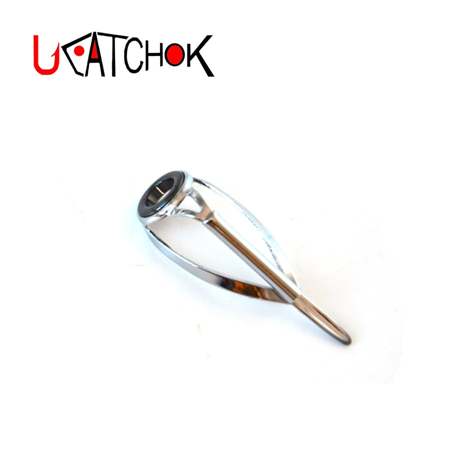 8pcs/Kit KLH Bracket Stainless Steel Guide Ring for UL-L-ML-M-MH-H Power Spinning Fishing Rod Repair Refit Assembly DIY