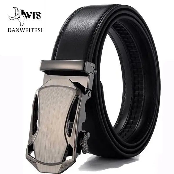 Leather Belts for Men Automatic Male Belts Cummerbunds Leather Belt Men Black Belts Cinturon Hombre