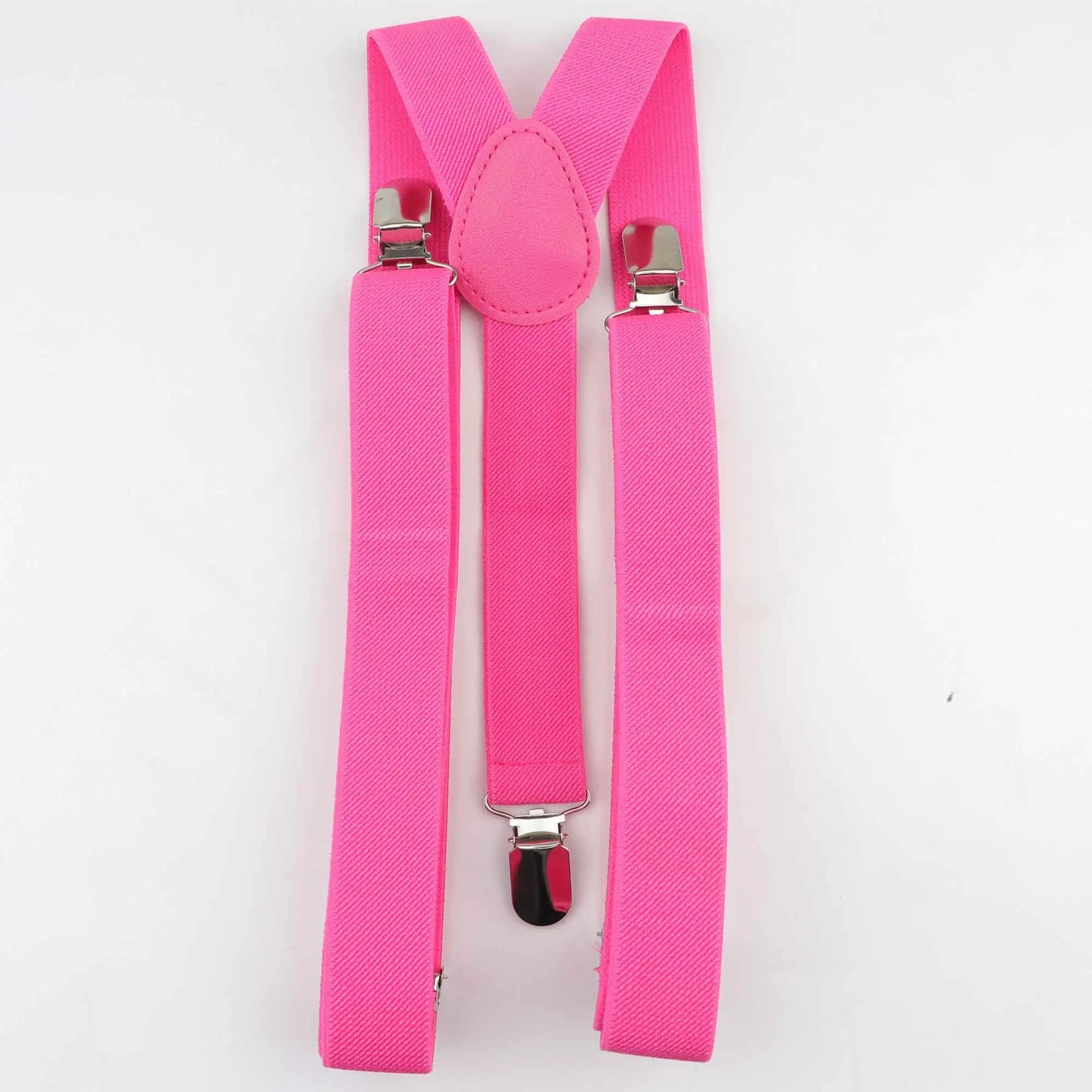 Solid Color Man's Belt Men Women Suspenders Polyester Y-Back Braces Adjustable Elastic