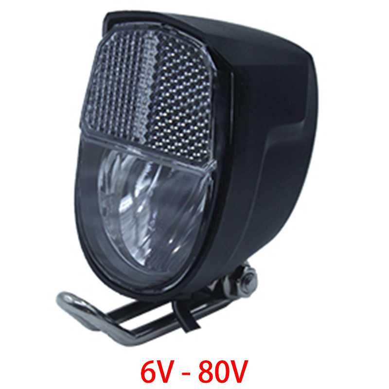36V 48V Compatible E-Bike Headlight Taillight Set Front Light Rear Light Set Headlamp Taillamp Set