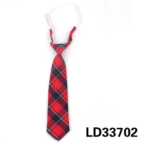 Fashion Women Neck Tie for Christmas Cotton Boys Girls Ties Slim Plaid Necktie for Casual Novelty Tie Rubber Neckties