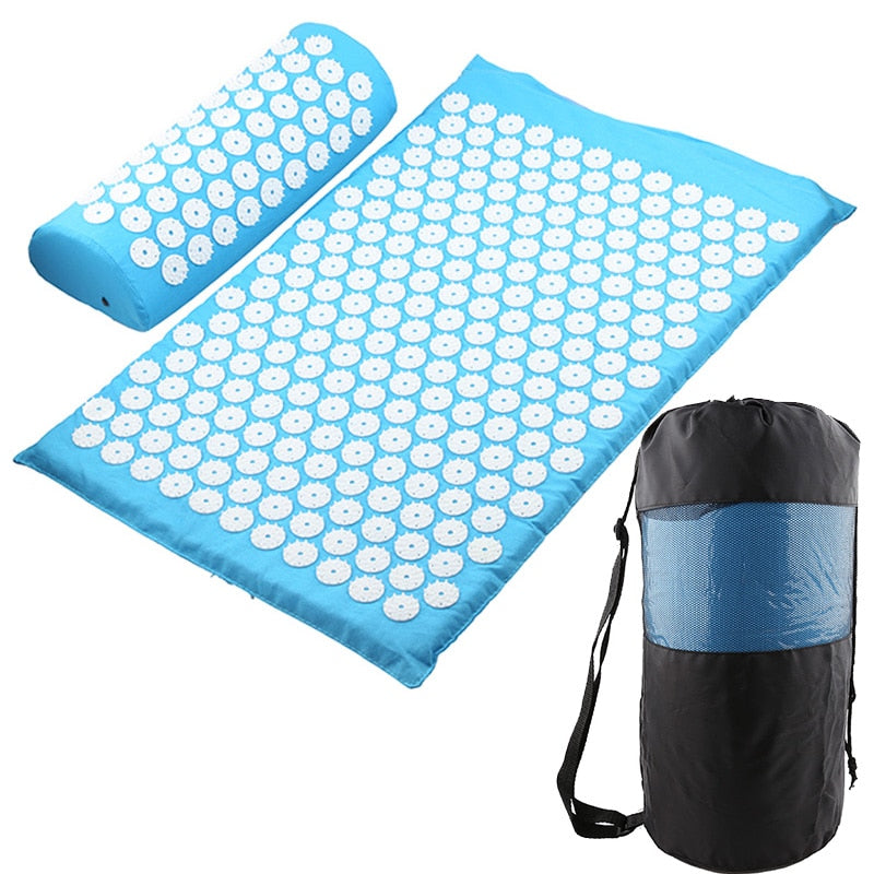 Acupressure Mat Massage Relieve Stress Back Body Pain Spike Cushion Yoga Acupuncture Mat