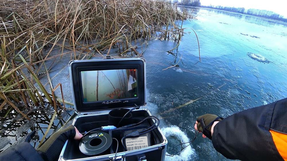 Erchang Underwater Fishing Camera DVR 7 Inch Winter Fishing Camera 1000TVL 24pcs Light Recording Infrared Camera for Ice Fishing