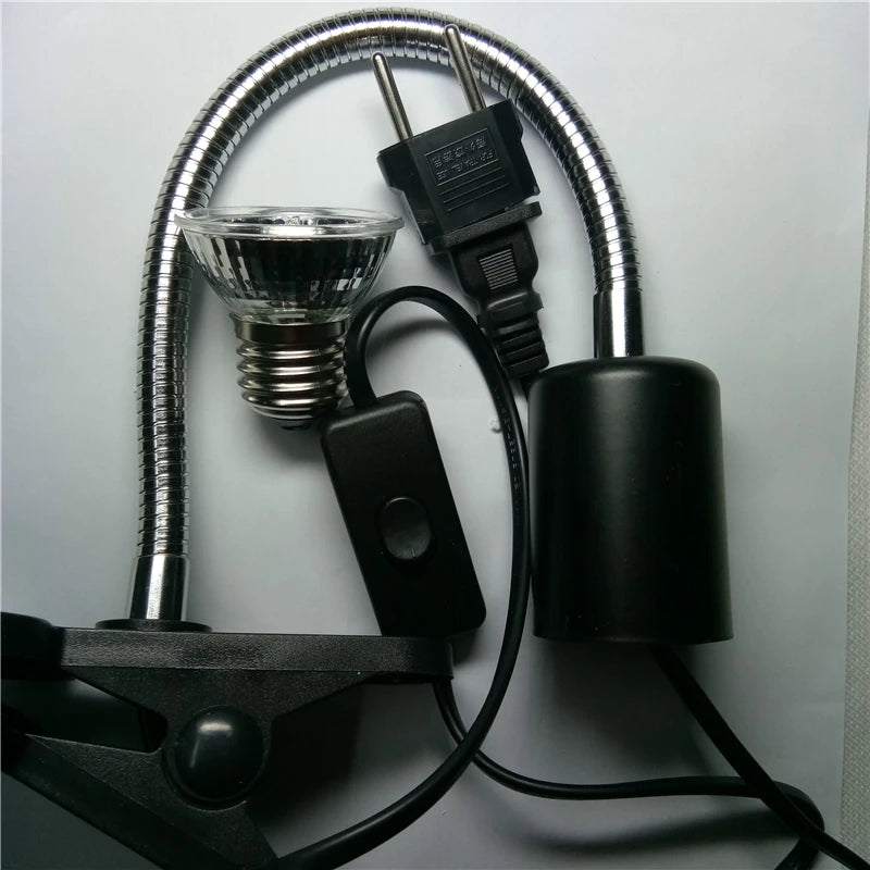 25W UVA&uvb Adjust Temperature Lamps Turtle Reptile Heat Back Pet Light Tortoise Calcium Solarium Aquarium Habitat Lighting