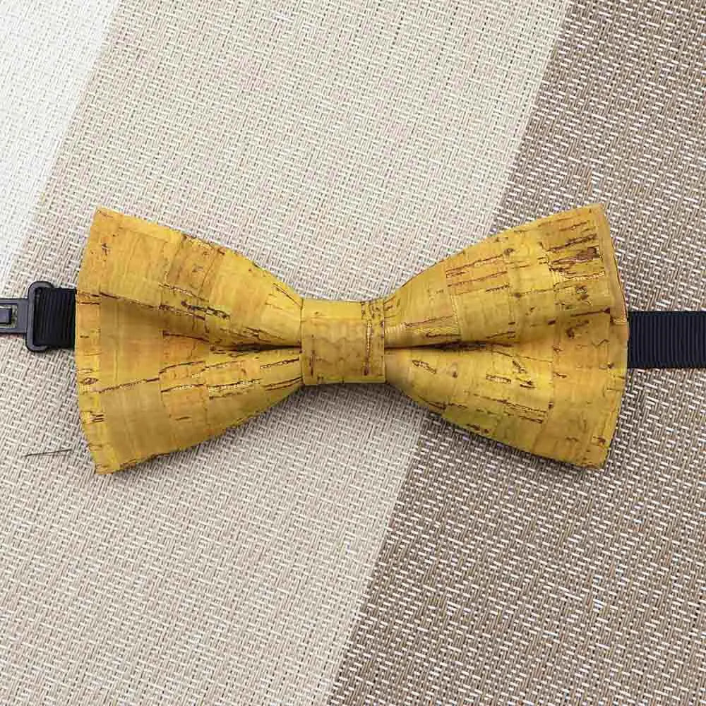 Fashion New Cork Wood Kids Bow Ties Novelty Handmade Fancy Bowtie Adjustable Butterfly Party School Children Accessories