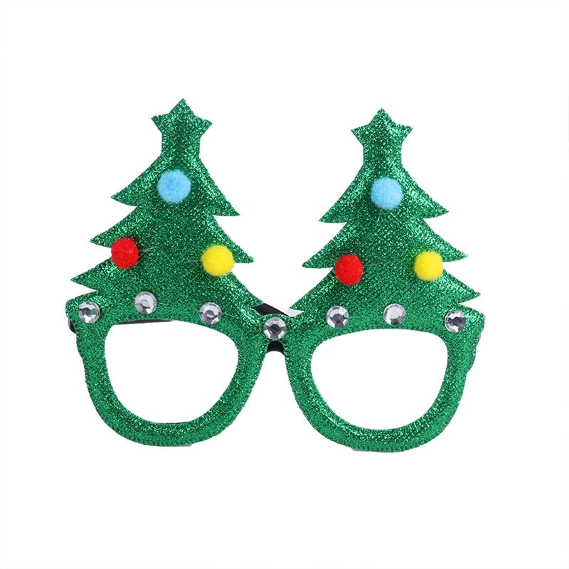 Christmas Decorations 2024 Christmas Glasses Frame Kids Santa Snowman Glasses Christmas Xmas Decor 2024 New Year Noel