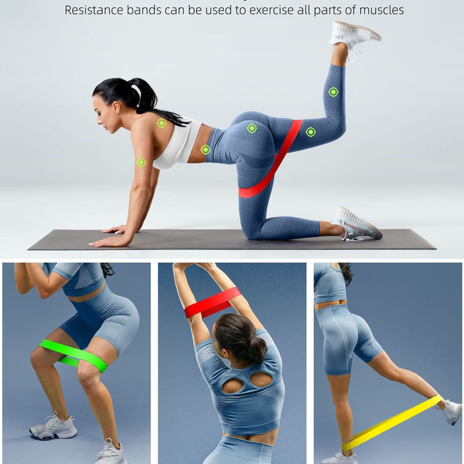 Ride Force Gym Fitness Gum Resistance Bands for Yoga Stretch Pull Up Assist Rubber Crossfit Exercise Training Workout Equipment