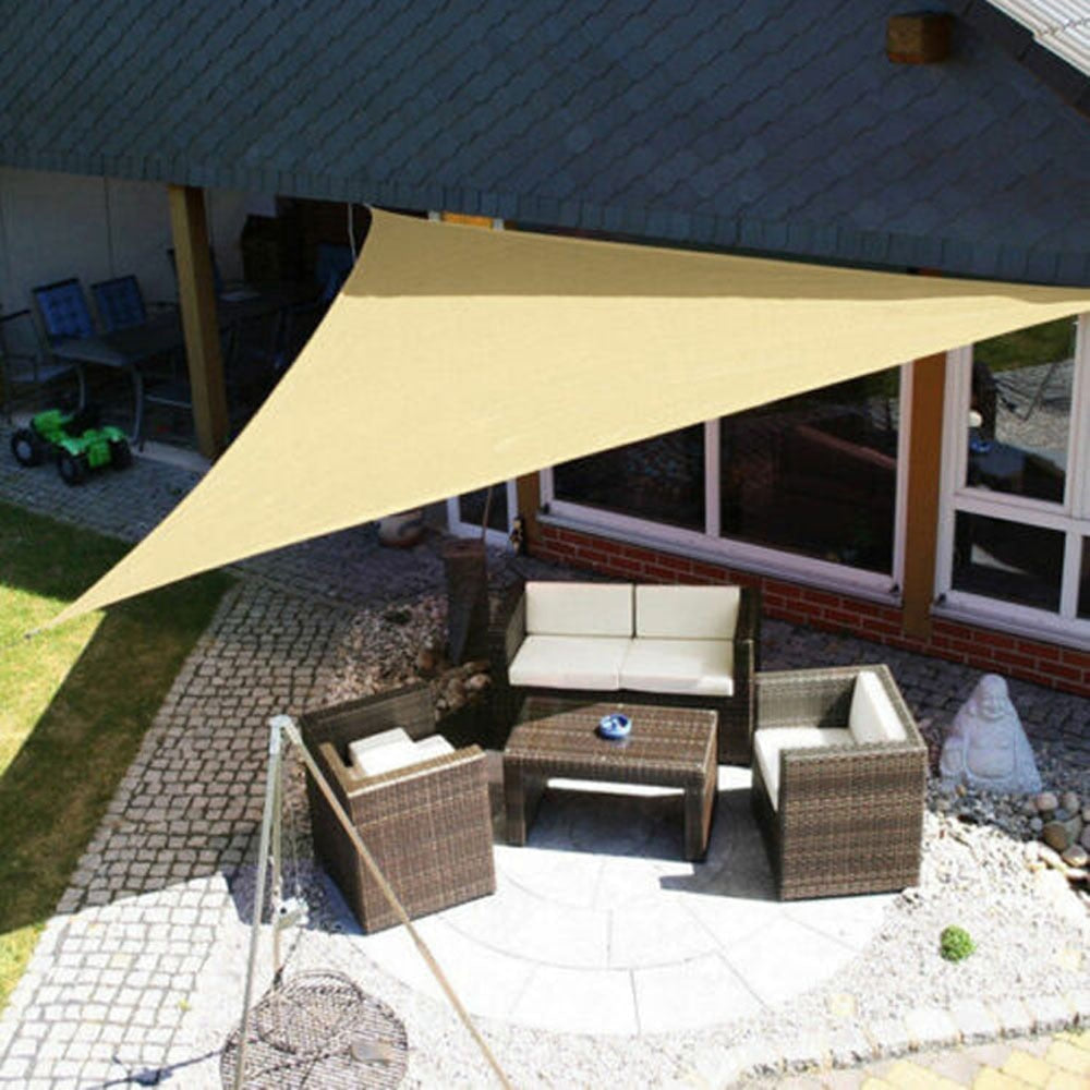 Waterproof Shade Sail Anti-Uv Sunshade Net Outdoor Garden Sunscreen Sunblock Shade Cloth Net Plant Greenhouse Cover Car Cover XL