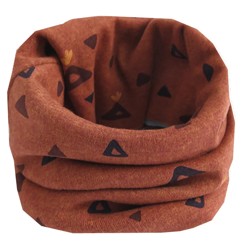 New Autumn Winter Girls Cotton Scarf Kids Scarf Bibs LIC Boys Girls Scarves Lovely Kids Collar Children Bufandas O Ring Scarf