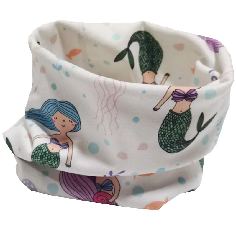 New Autumn Winter Girls Cotton Scarf Kids Scarf Bibs LIC Boys Girls Scarves Lovely Kids Collar Children Bufandas O Ring Scarf