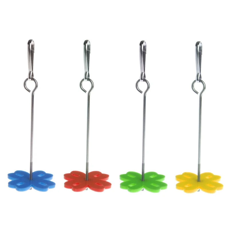 Bird Food Holder Stainless Steel Parrot Vegetable Fruit Feeder Treat Skewer for Finch Cockatiel Metal Hanging Hook
