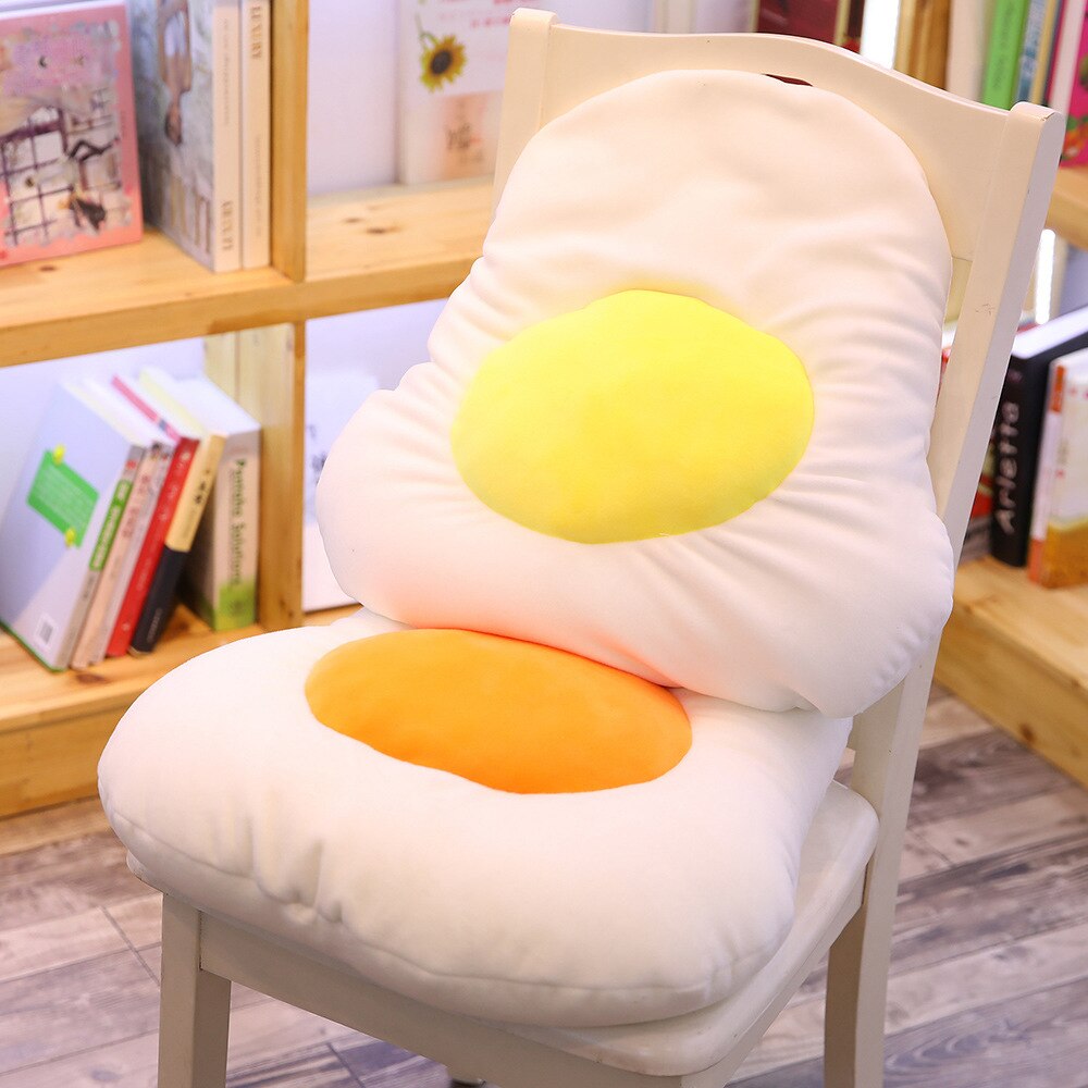 Creative Egg Plush Pillow Stuffed Lifelike Food Lomelette Plush Toy Yolk Throw Pillow Cushion Kids Toys Home Sofa Decor Pillow