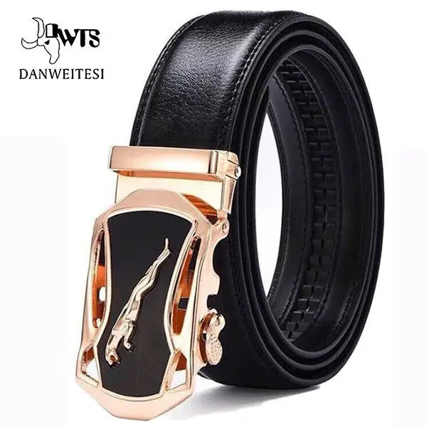 Leather Belts for Men Automatic Male Belts Cummerbunds Leather Belt Men Black Belts Cinturon Hombre