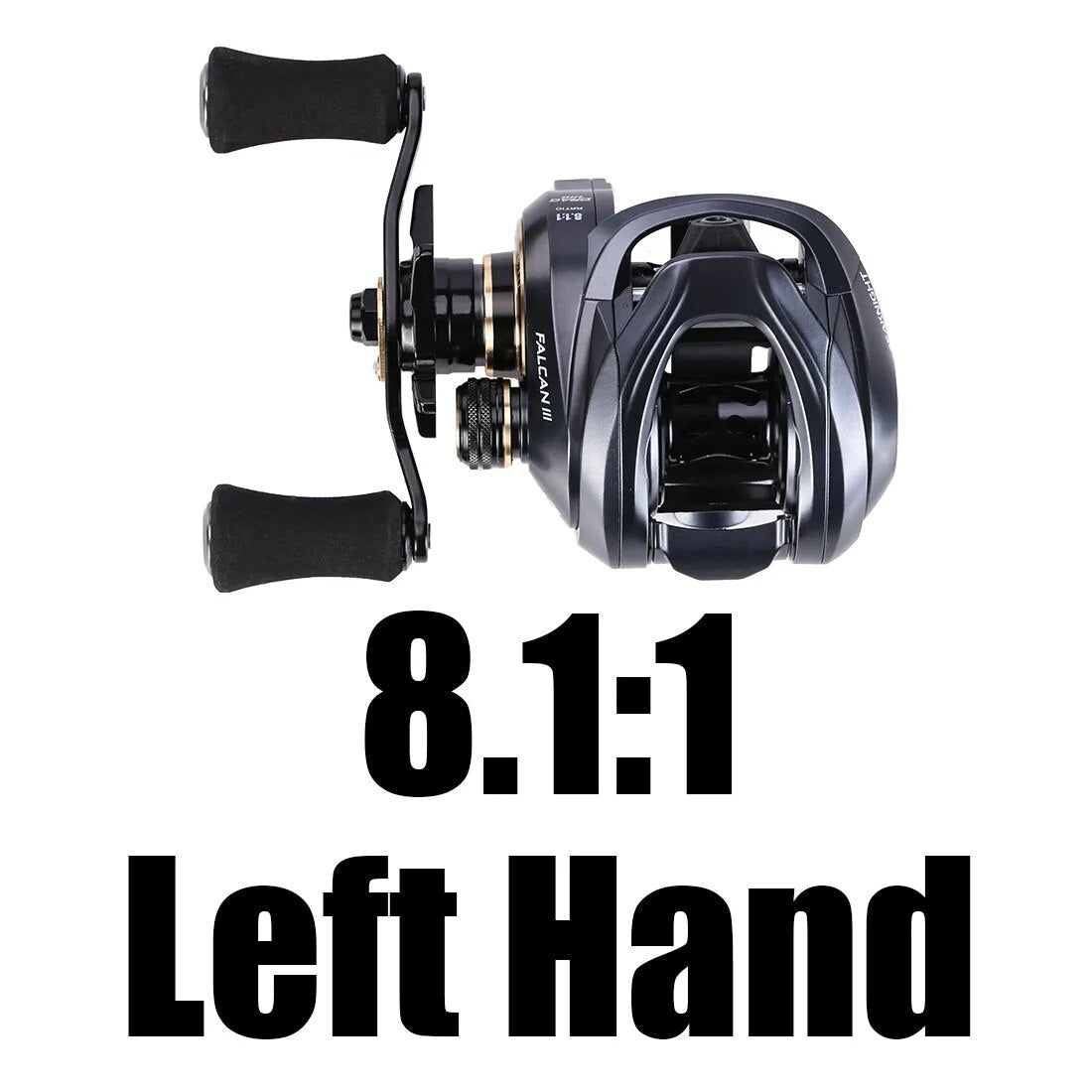 SeaKnight Brand FALCAN III Series Baitcasting Reel 7.3:1 8.1:1 Ultra-Light 180g MAX Drag Power 15LB Long Casting Fishing Reel