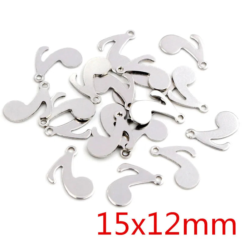30pc/Lot 316 Stainless Steel Five-Pointed Star Cute Necklace Pendant Charms Small Cat Dolphin Fish Charms for DIY Jewelry Making