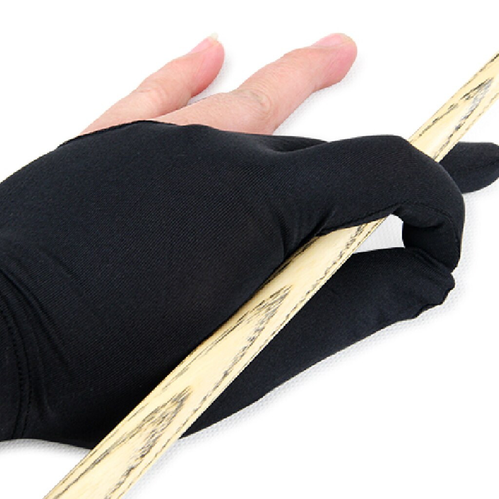 15 Pieces Professional Black Snooker Pool Billiards Cue 3 Three Finger Glove Left Right Hand Billiard Accessories