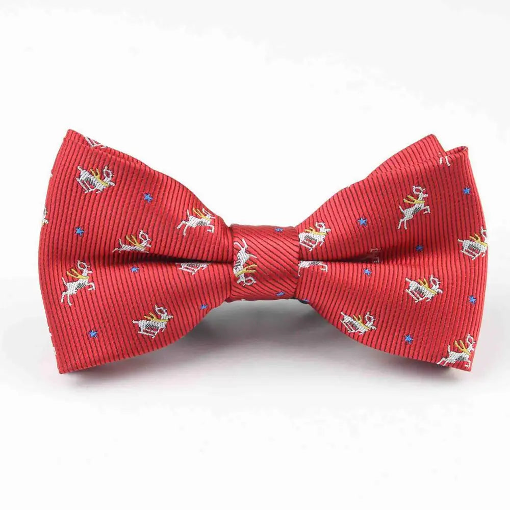 Plaid Children Bowtie Polester Bowties Baby Kid Kids Classical Pet Striped Butterfly Bow Tie Elk Bike Umbrella Dog Car