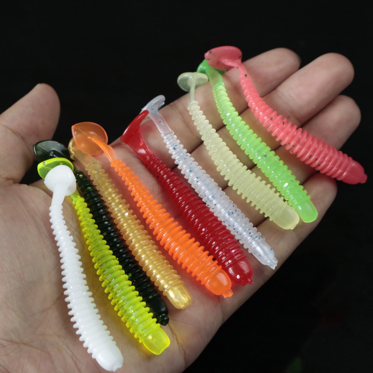 60pcs/Lot Sea Fishing Hook With Soft Lures 2#1#1/0#2/0#3/0# Carp Snap Fishing Big Hooks Tackles Accessories Fish Hook With Box