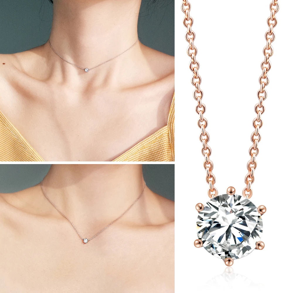 ZHOUYANG Pendant Necklaces Jewelry for Women Rose Gold Color Chain Jewellery Heart Necklace Cubic Zirconia N388