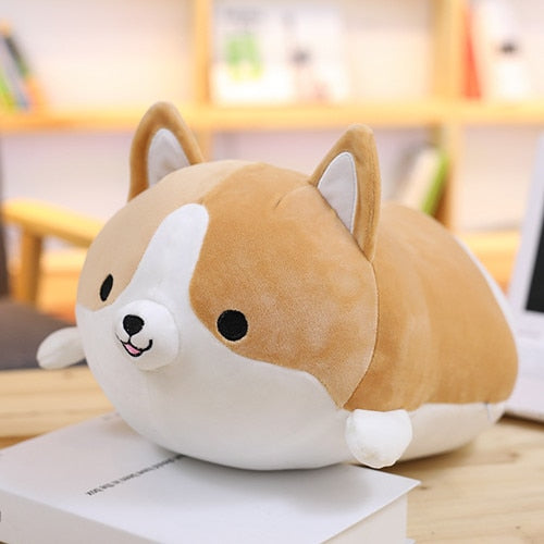 30/45/60cm Cute Corgi Dog Plush Toy Stuffed Soft Animal Cartoon Pillow Lovely Christmas for Kids Kawaii Valentine Present