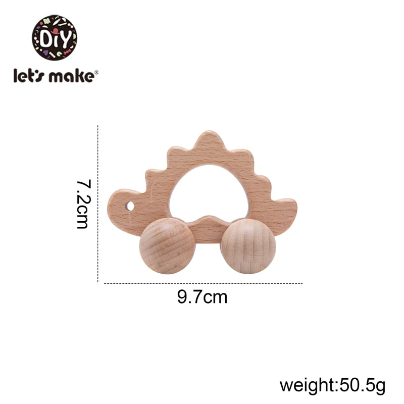 Wooden Toy Car Shape Organic Beech for Babies Teether Kids Brain Game Toys Handmade Crafts Christmas Cognitive Infants Toys