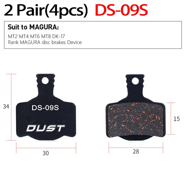 2 Pair (4pcs) MTB Bicycle Hydraulic Disc Ceramics Brake Pads for B01s SRAM AVID HAYES Magura ZOOM Cycling Bike Part