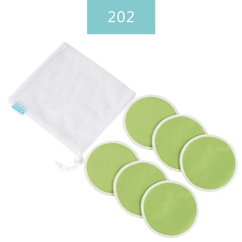 HappyFlute Super Absorbency Bamboo Nursing Pads Mum Use With Laundry Bag Waterproof Washable Feeding Pad Reusable Breast Pads