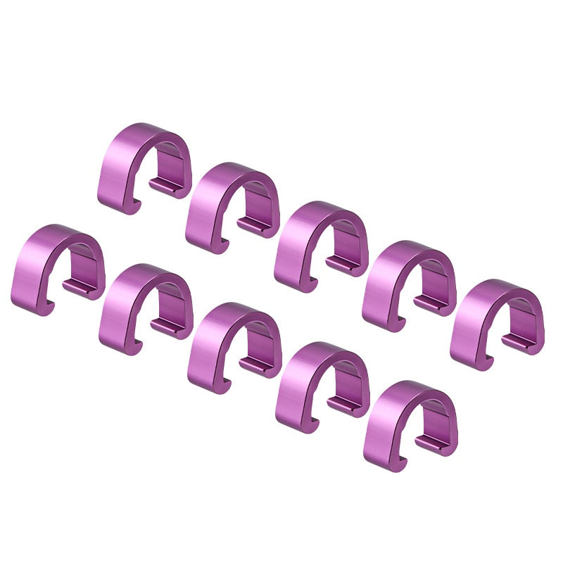 MUQZI 10Pcs MTB Bike Bicycle Frame U Buckle for Brake Cable Housing Hose Tube Shifter Cable Guides Button Fixed Tubing Clips