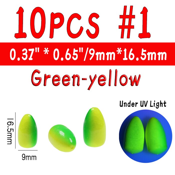 JIGEECARP 10pcs Catfish Fishing Rig Float Buoyancy Inline Bobber Float Saltwater Fishing Floats Accessories Snappers Rigs