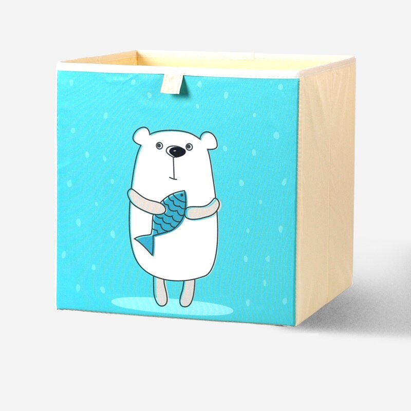 2020 Cartoon Toy Storage Box Folding Storage Bins Wardrobe Drawer Organizer Clothes Storage Basket Kids Toys Organizer