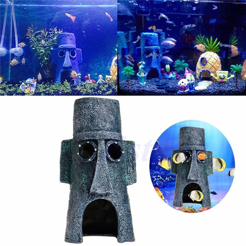 Aquarium Decoration Landscape Vivid Cute Pineapple Simulations Decoration for Aquarium Fish Tank Underwater Decoration