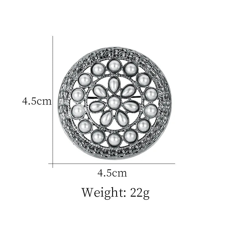 Factory Directly Crystal Diamante and Imitation Pearls Flower Jewelry Brooch Pins DIY Wedding Bouquets Брошь Декор