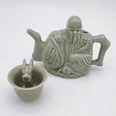 Trick Teapot Ceramics Coffee Tea Drinking Container Assassin Teapot Handmade Win