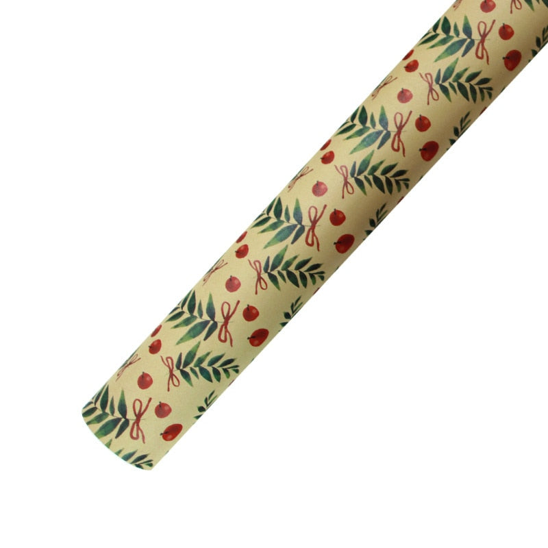 70X50cm Christmas Diy Kraft Wrapping Paper Printing Paper Christmas New Year Decoration Wrapping Paper